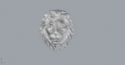 Lion Head Pendant 3d print model  3D print model