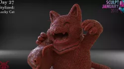 Lucky Cat Timelapse And Model 3D print model