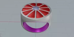 Luxurious Ring With Diamonds 3D print model 3D print model 3D print model