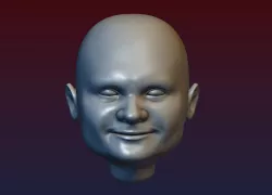 Man Head 5 - Bald Head 3D print model