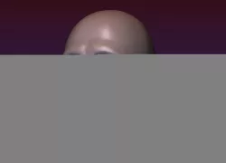 Man head 7 - Bald head 3D print model