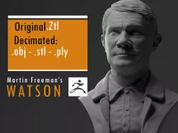 Martin Freeman John Watson - from Sherlock 3D print model
