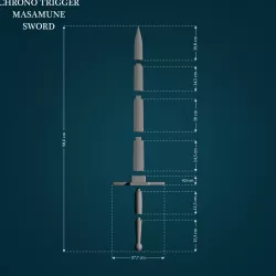 Masamune Sword from Chrono Trigger 3D print model
