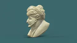 Medal Sultan Mehmed II Costanzo da Ferrara 3d stl model for cnc 3D print model
