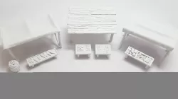 Medieval Market Set - 3D printed stl files for tabletop gaming 3D print model