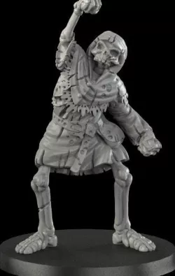 Medieval skeleton 2 3D print model
