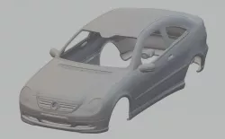 Mercedes C230 Kompressor Printable Body Car 3D print model