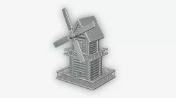 Mill 3D model 3D print model