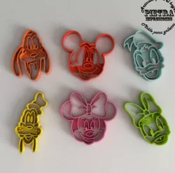 MOLDE CORTANTE PARA GALLETAS FONDANT MICKY MOUSE DISNEY 3D print model
