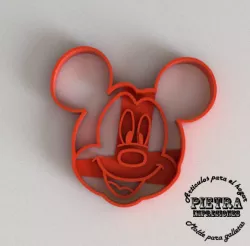 MOLDE CORTANTE PARA GALLETAS FONDANT MICKY MOUSE DISNEY 3D print model