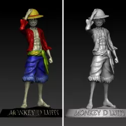 Monkey D Luffy from One Piece  3D print model