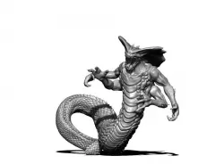 Naga 3d print model - Naga alpha - 57 mm 3D print model
