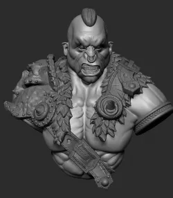 Ogre bust 2 3D print model