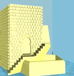 old brick house 3D print model