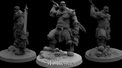 Orc Warrior For 3D Printing 3D print model