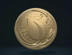 Peercoin 3D print model