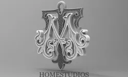 PENDANT MONOGRAMM TM 3D print model