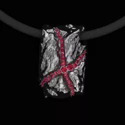 pendant with rubies 3D print model