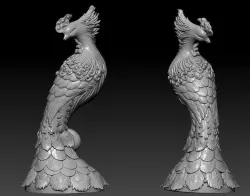 Phoenix Sculpture 3D print model