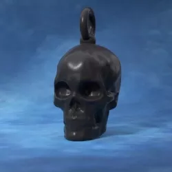 Printable skull pendant 3D print model