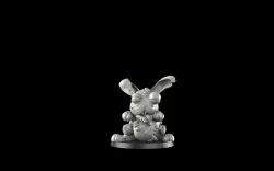 Rabbit zombie 3D print model