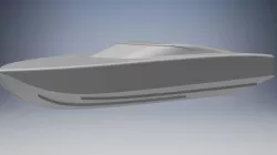 RC racing boat 3D print model
