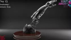 Realistic Robot Arm Timelapse and Model 3D print model