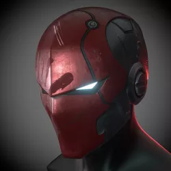 Red Hood Helmet 3D print model