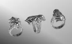 ring Alien 3D print model