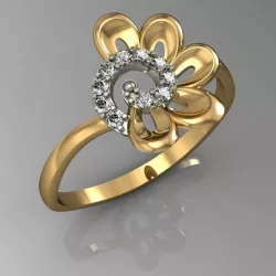 Ring Flower 3D print model