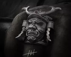 Ring  Samurai mask 3D print model