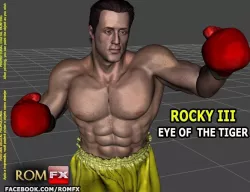 ROCKY III - Sylvester Stallone Printable Figure Eye of the Tiger 3D print model