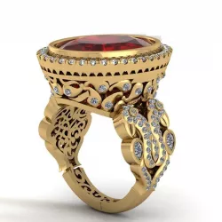 ruby Ring 3D print model