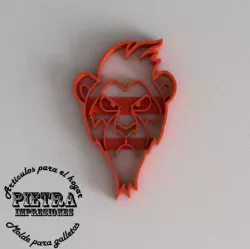 SCAR MOLDE CORTANTE PARA GALLETAS FONDANT EL REY LEON 3D print model