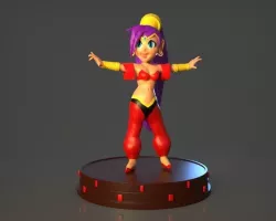 Shantae Figurine 3D print model