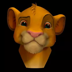 Simba Bust 3D print model