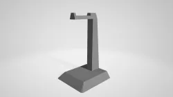 Simple Headset stand for any headphone 3D print model