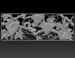 squirrel and grape tree 3D print model