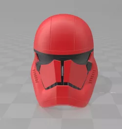 Star Wars Episode 9 Rumors Elite Red Stormtrooper Helmet 3D print model
