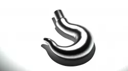 steel hook 3D print model