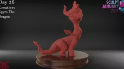 Stylized Spyro Timelapse and Model 3D print model