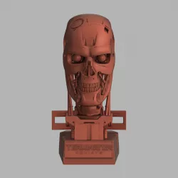 Terminator Genisys T-800 Skull Bust for 3d printing 3D print model