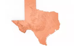 Texas Relief Map 3D print model