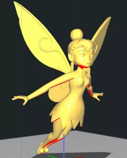 Tinkerbell Flying 3D print model