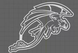 Toothless Cookie Cutter with detail  How To Train Your Dragon 3 3D print model