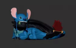Toothless stitch 3D print model