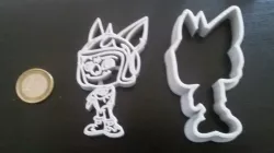 Top Wing Baddy McBat Cookie Cutter Detailed 3D print model