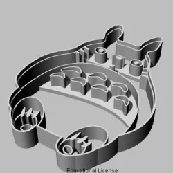 Totoro Cookie Cutter 3D print model