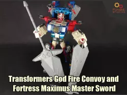 Transformers God Fire Convoy and Fortress Maximus Master Sword 3D print model