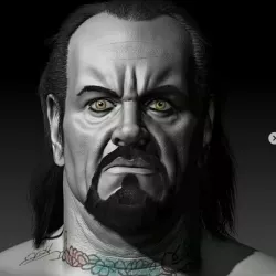 undertaker head 3D print model
